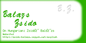 balazs zsido business card